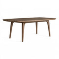 Esstisch 180 x 90 x 75 cm aus Holz in Walnussbraun - Rechteckiger Tisch im modernen Stil
